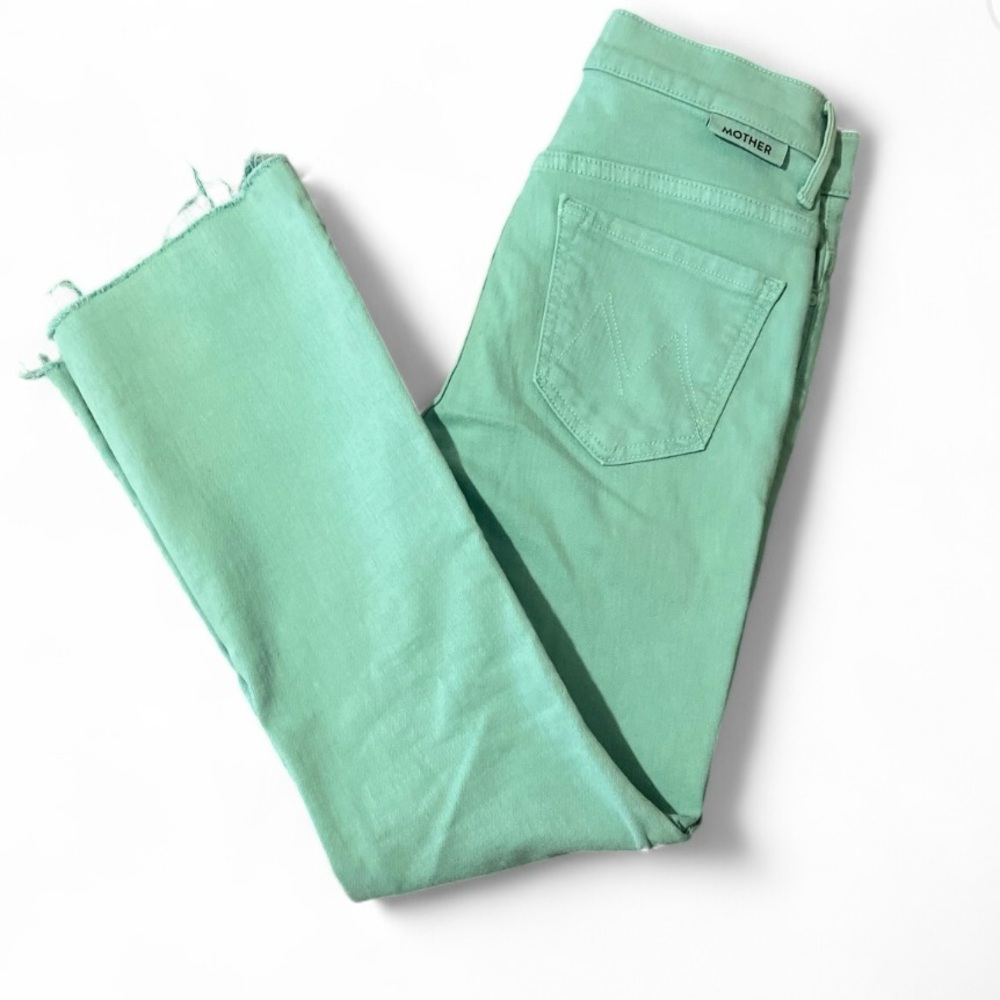 Mother Teal Skinny Jeans